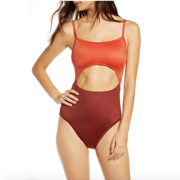 Madewell Other - MADEWELL Red Second Wave Cutout One-Piece Swimsuit